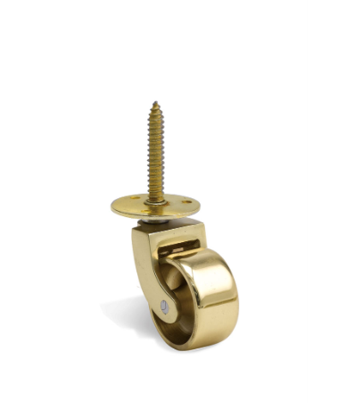 Caster Wheels 4.5cm - Brass Gold