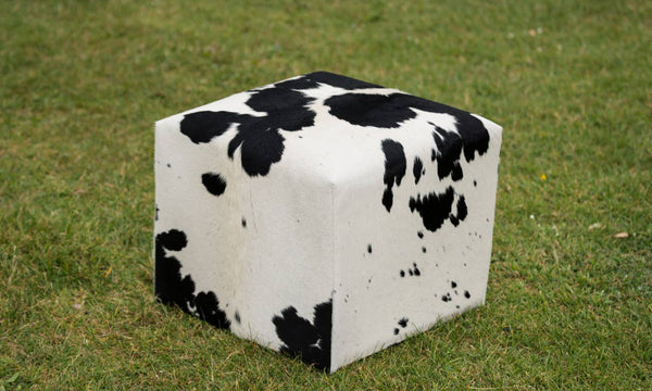 Square Cowhide Ottomans