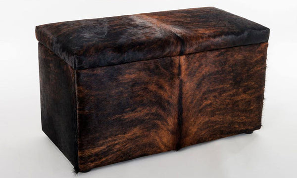 Cowhide Storage Ottomans