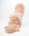 Blush beige dyed double sheepskin rug 