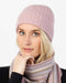 NX480 ribbed possum merino beanie Blossom Pink