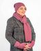 NX876 slouch scarf possum merino wool in magnolia