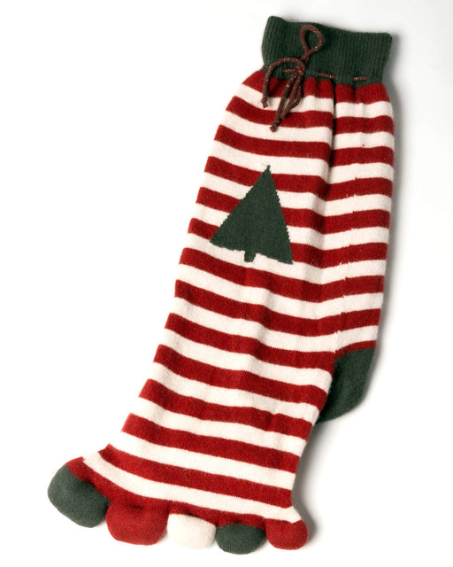 Wool knit santa sack with toes