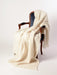 Alpaca Blanket Australia - Cream Brushed Alpaca Throw Blanket