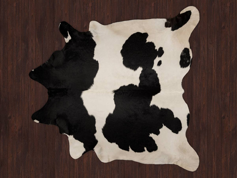 Black and White Cowhide Rug