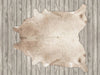 Taupe Beige Cowhide Rug