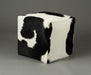Black and white cube stools