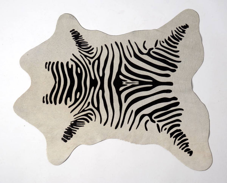 Mini zebra cowhide rug 005