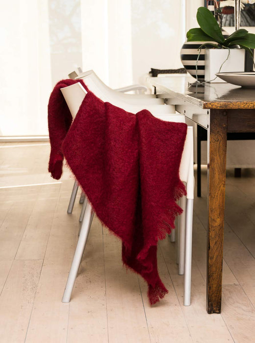 Red Mohair Throw Australia Tamarind 
