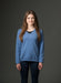 Bluebell Women's Vee-Neck Merino Wool Sweater - NB396