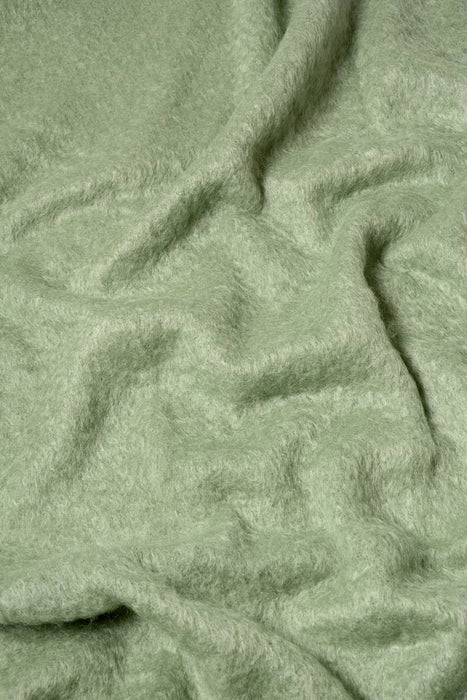 Olive Green Mohair Bed Blanket Like Sage Green