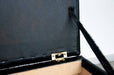 Hinge detail of storage ottoman