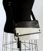 Pale grey cowhide shoulder bag